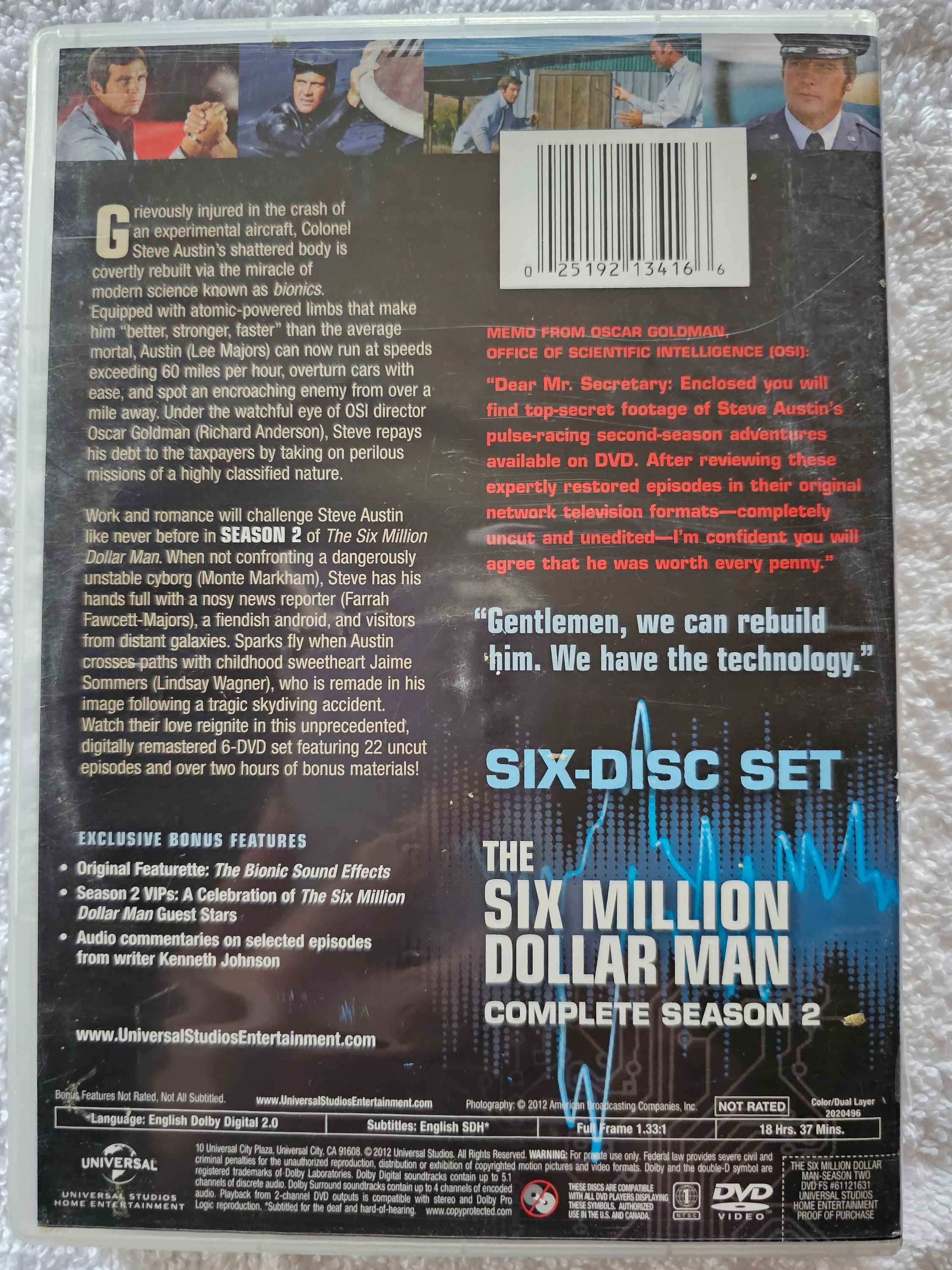 The Six Million Dollar Man Season 2 Dvd Set - Etsy