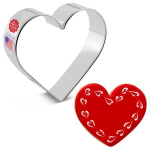 Cookie Cutter- Heart-Ann Clark Metal Baking Tool for Birthday Parties, Valentine&#39;s Day Crafts & Fun Baking Shape