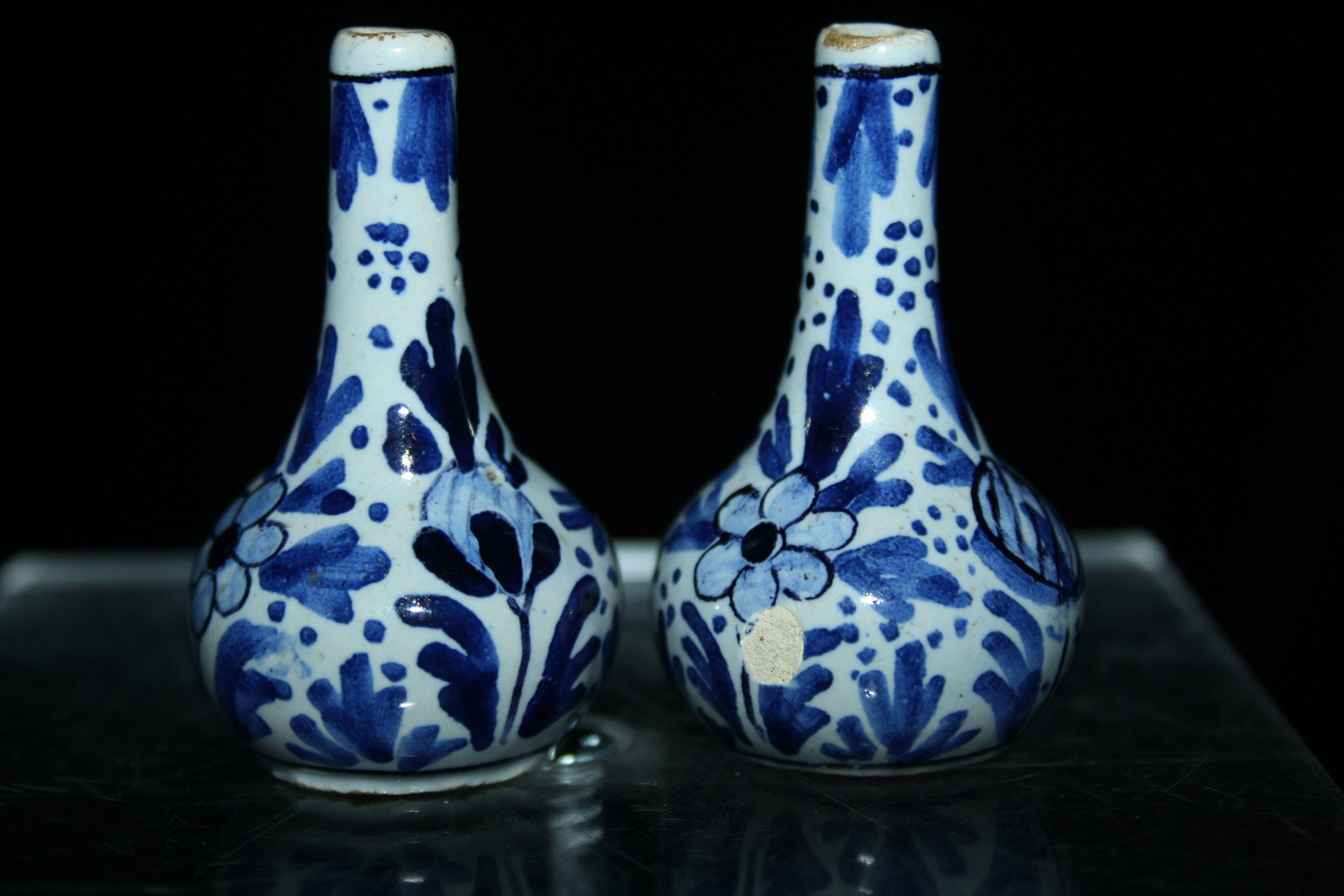 Royal Tichelaar Makkum のアンティーク デルフト ブルー ミニチュア