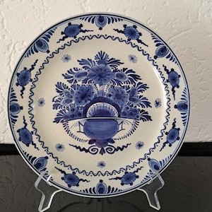 De Porceleyne Fles (Royal Delft) antiek Delfts blauw Delfts blauw bord (1915)