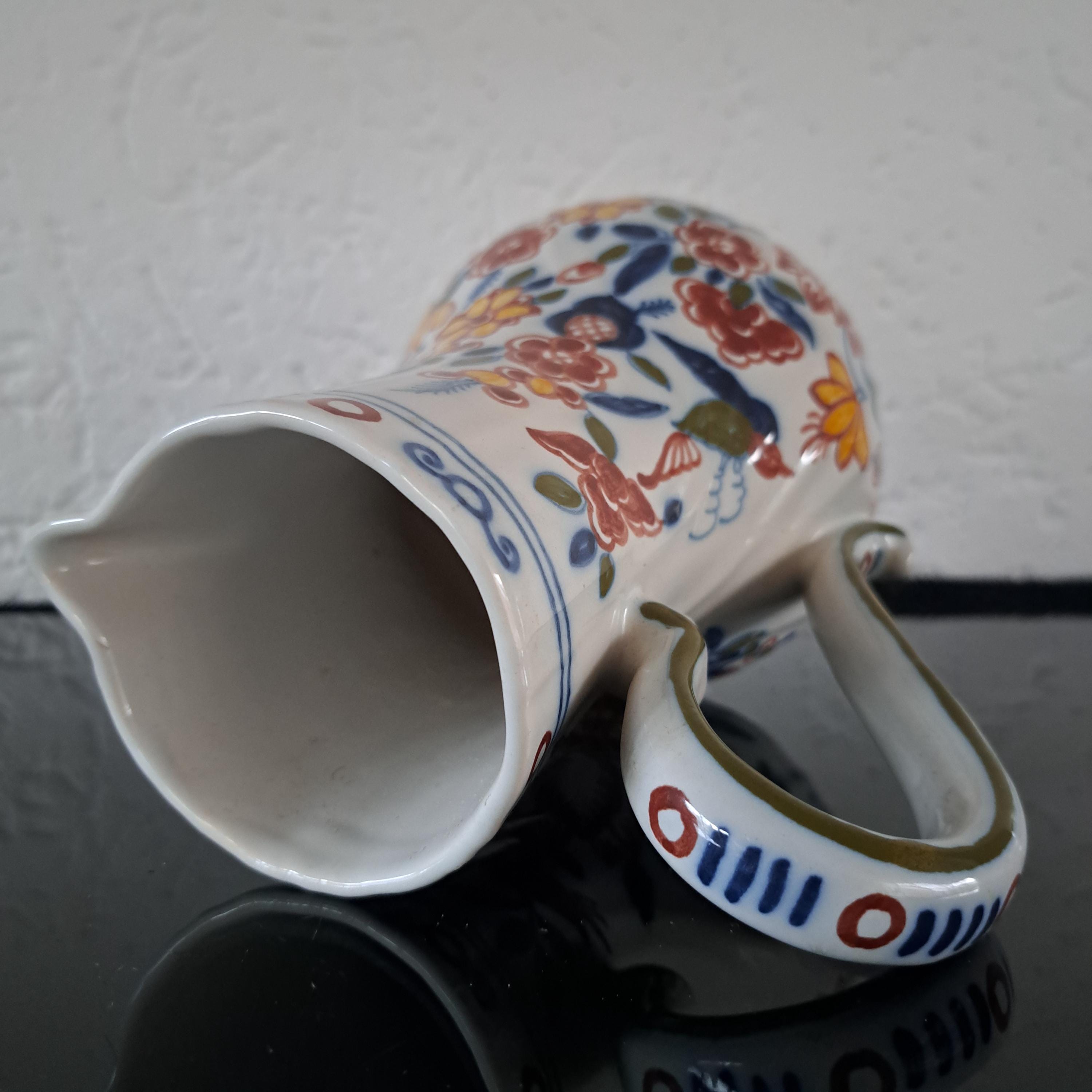  Tichelaar Makkum花器 Royal Tichelaar Makkum リブ付き多色水/ワイン水差し花瓶 - Etsy 日本