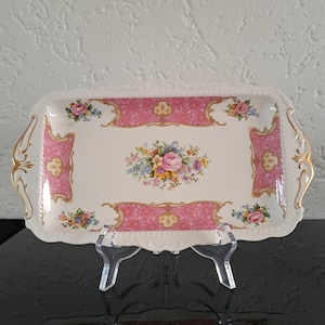 Royal Albert - Lady Carlyle - bone china rectangular cake platter