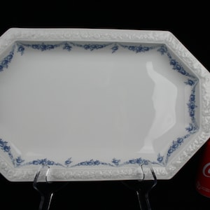 Rosenthal Maria Blue Garland rectangular octagonal dish - large