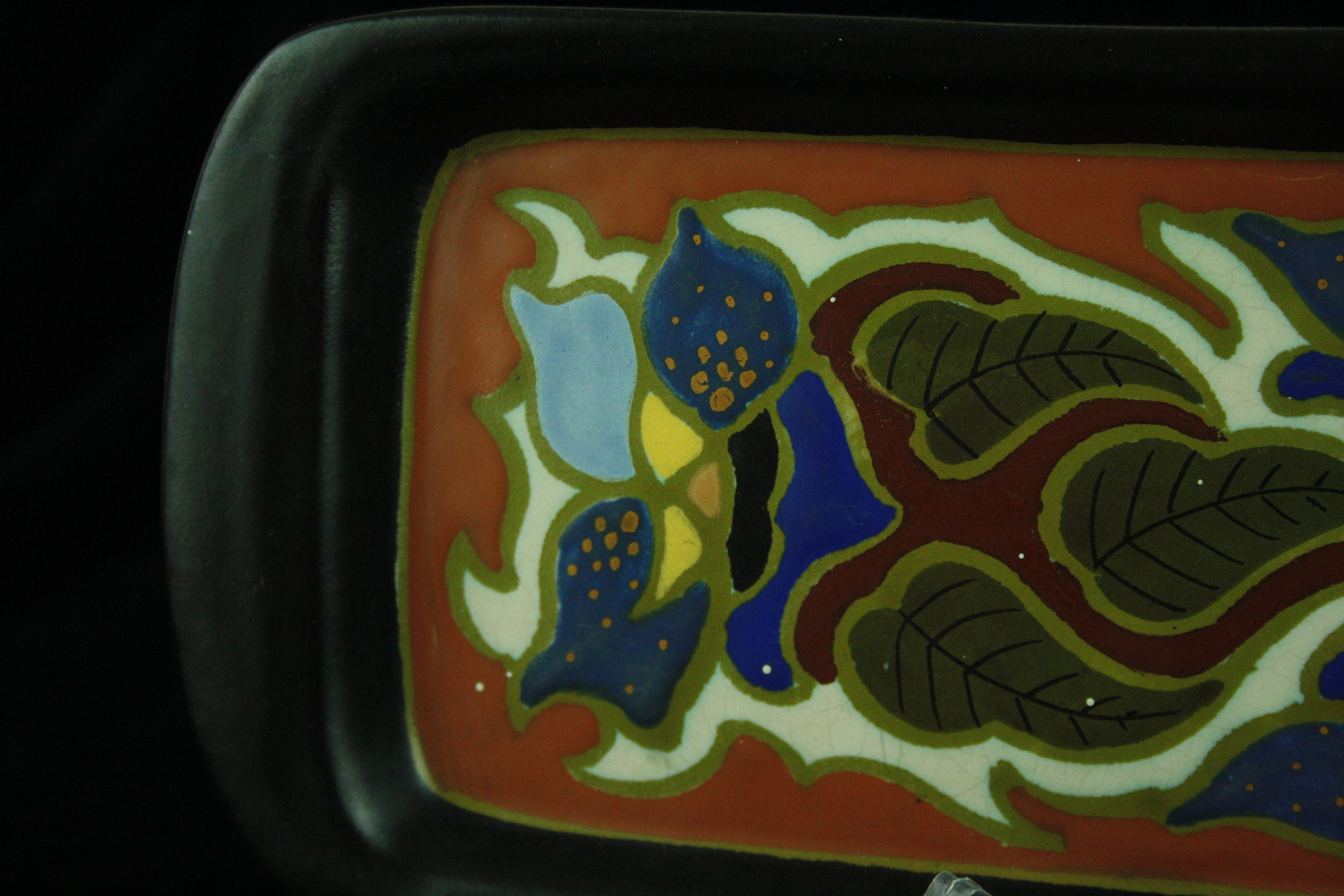 Art Deco, Dutch Art Pottery Tray Wanda by Plateelfabriek Gelria Arnhem