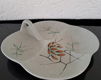 Uma decoração de prato retrô vintage Wildo I de Plateelbakkerij Zuid-Holland Gouda