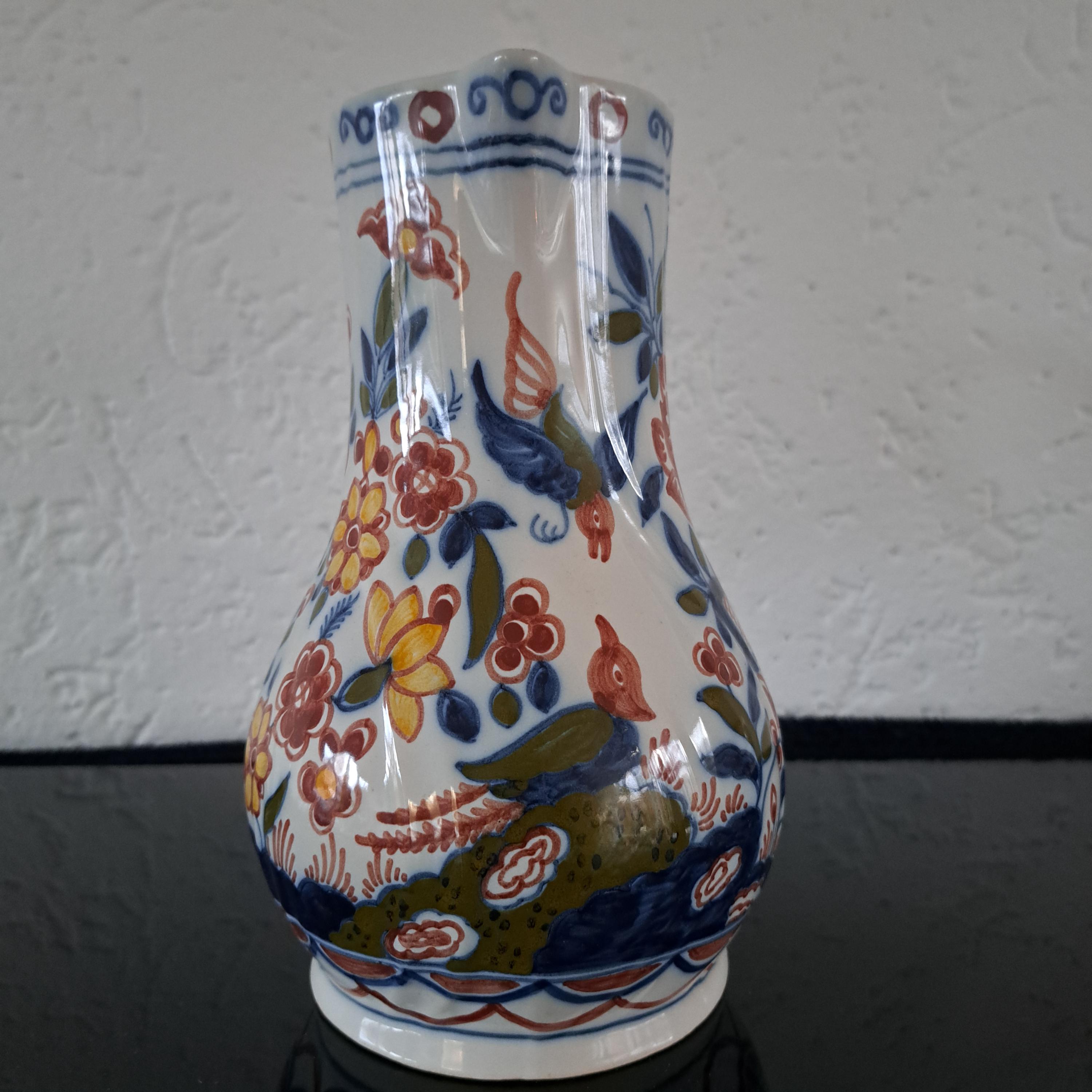 Royal Tichelaar Makkum リブ付き多色水/ワイン水差し花瓶 - Etsy 日本