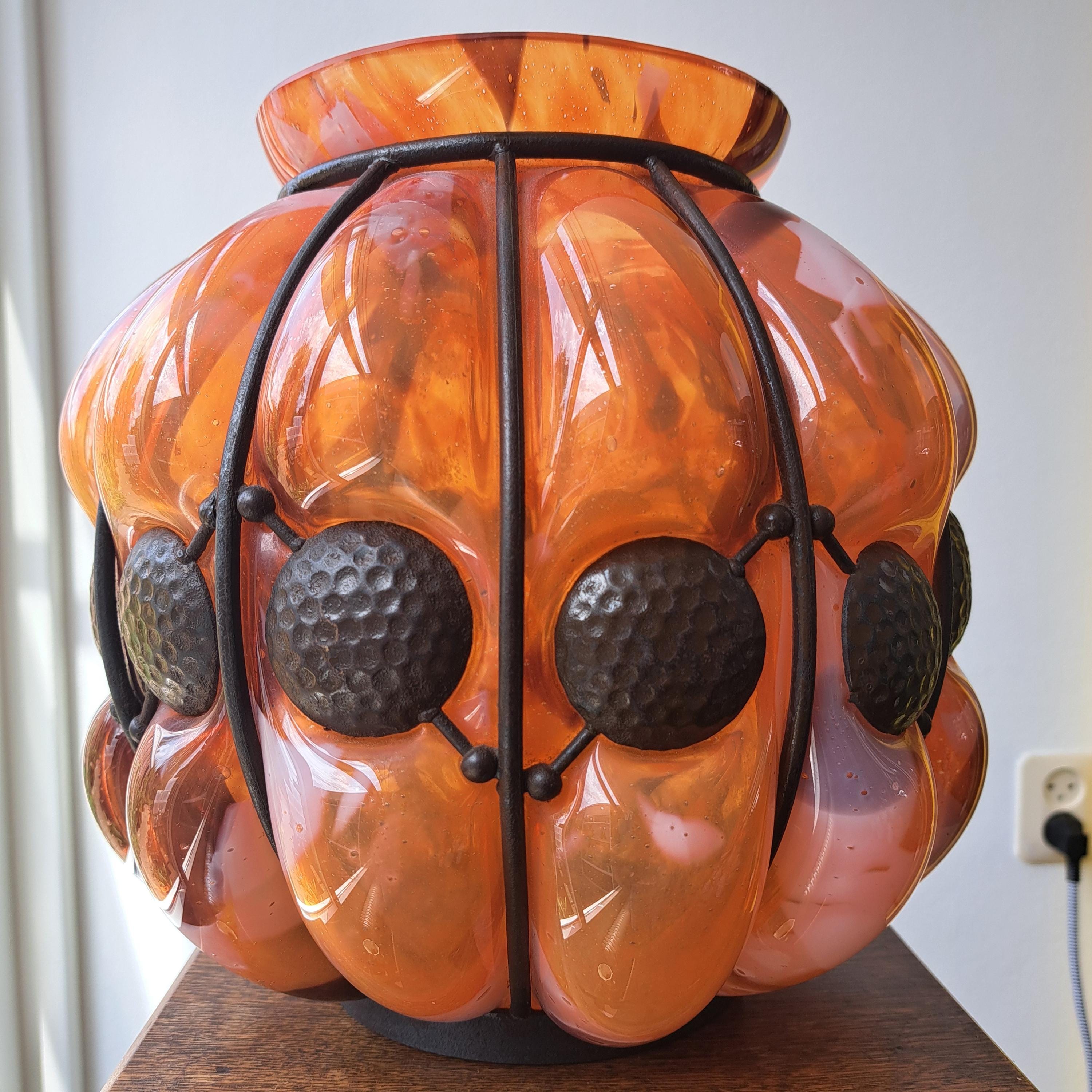 Daum FRANCE イチジク トカゲ 足つき ボウル カップ アールヌーボー