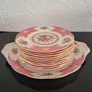 Royal Albert - Lady Carlyle - bone china 11-piece cake set