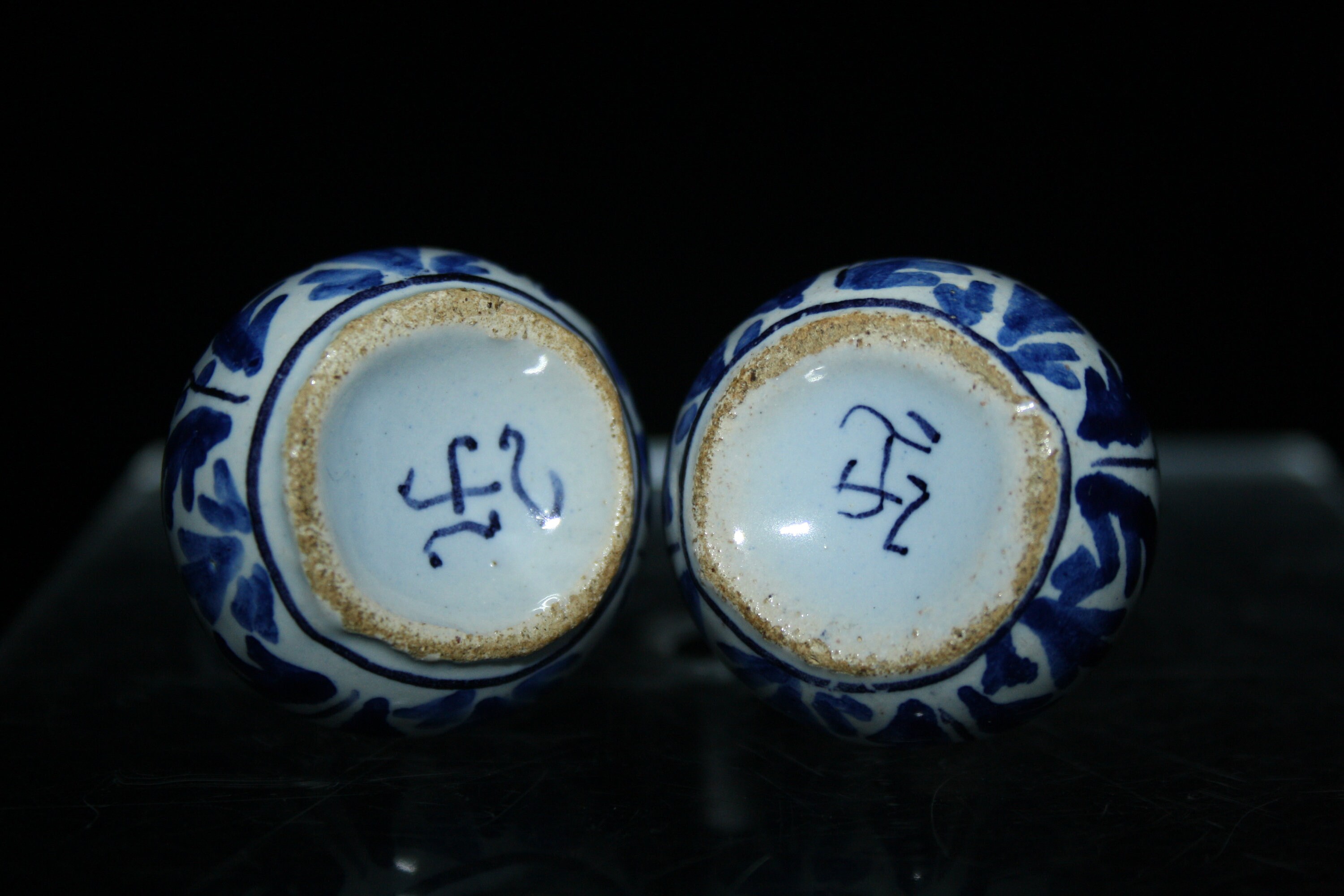 Royal Tichelaar Makkum のアンティーク デルフト ブルー ミニチュア