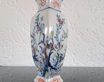  Tichelaar Makkum花器 Makkum Tichelaar 4 花瓶ガーニチュール デルフト ポリクローム 仏桑花