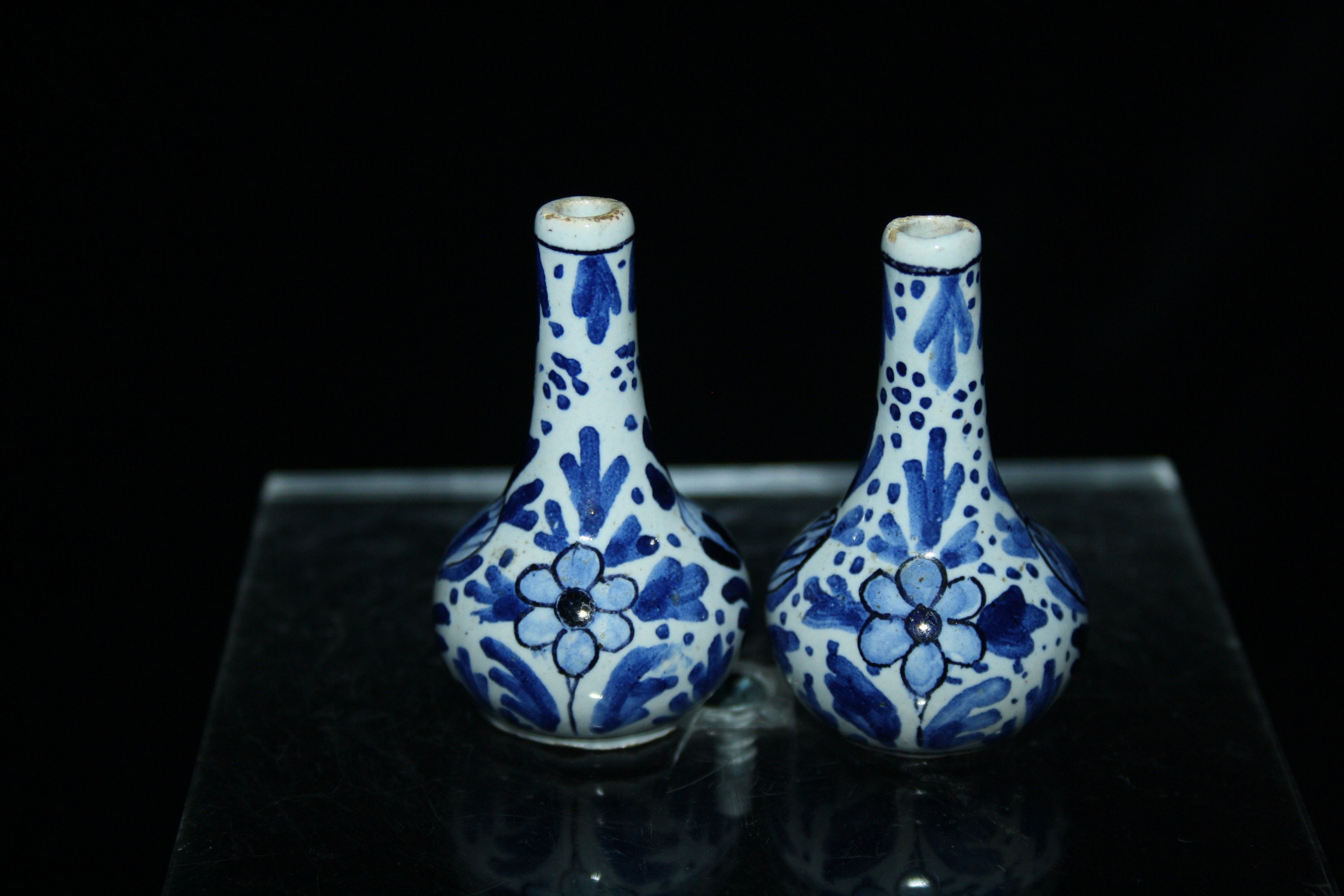 Royal Tichelaar Makkum のアンティーク デルフト ブルー ミニチュア