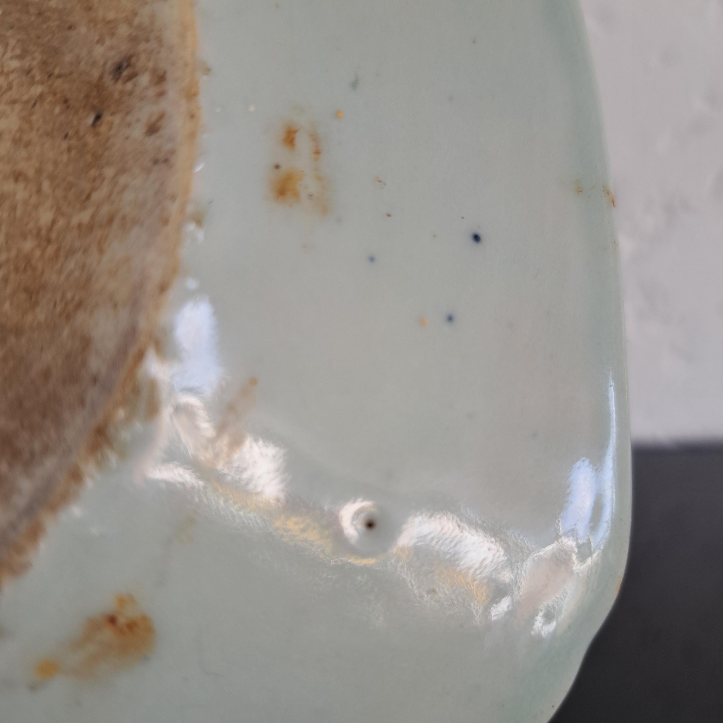 中国の骨董品、18世紀乾隆帝の青白磁の釉下彩大皿（1736-1795） - Etsy