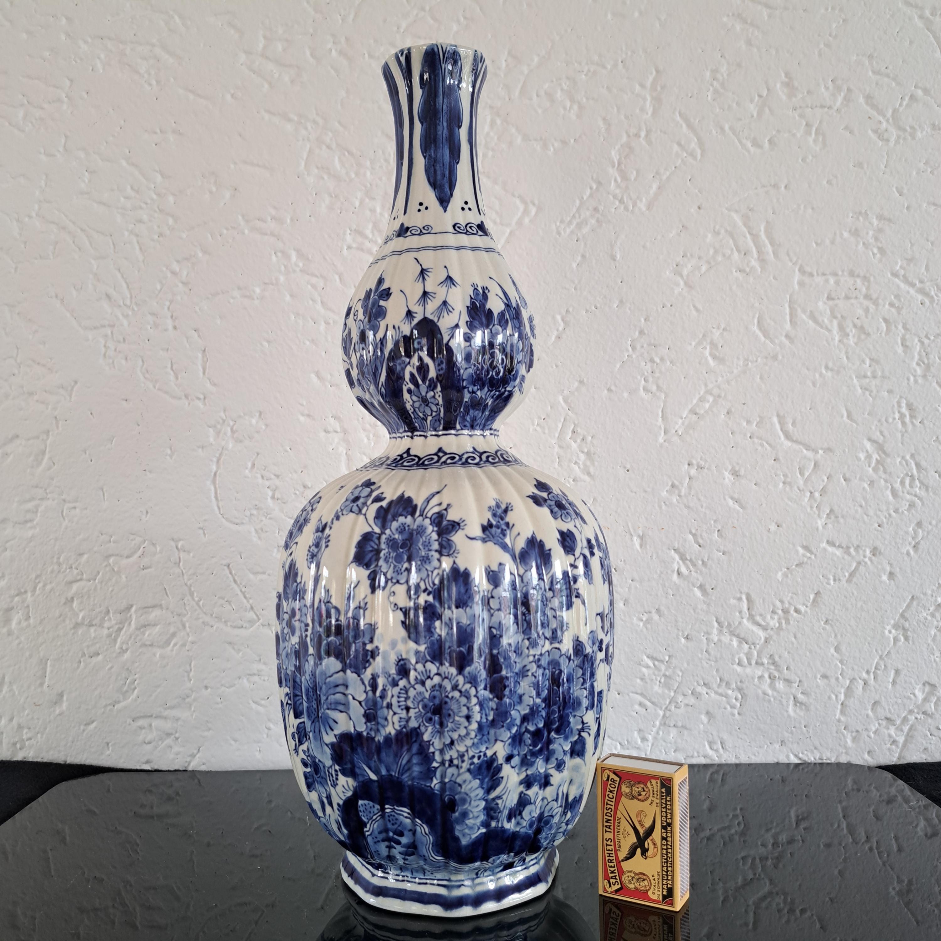 De Porcelyne Fles (ロイヤル デルフト) 大きな二重ひょうたんデルフト