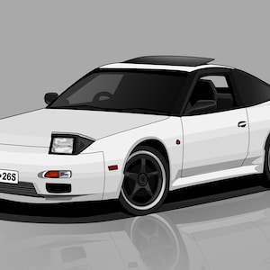 Custom Car Vector Art Portrait: Valentine&#39;s Gift (Digital Illustration)