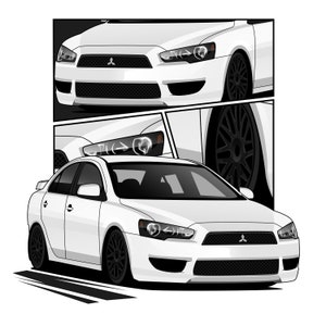 Custom Car Digital Drawing,Vector Car Illustration,Customized Cartoon Car Drawing Car Art,Car Guy Gift,For Boyfriend,for Father