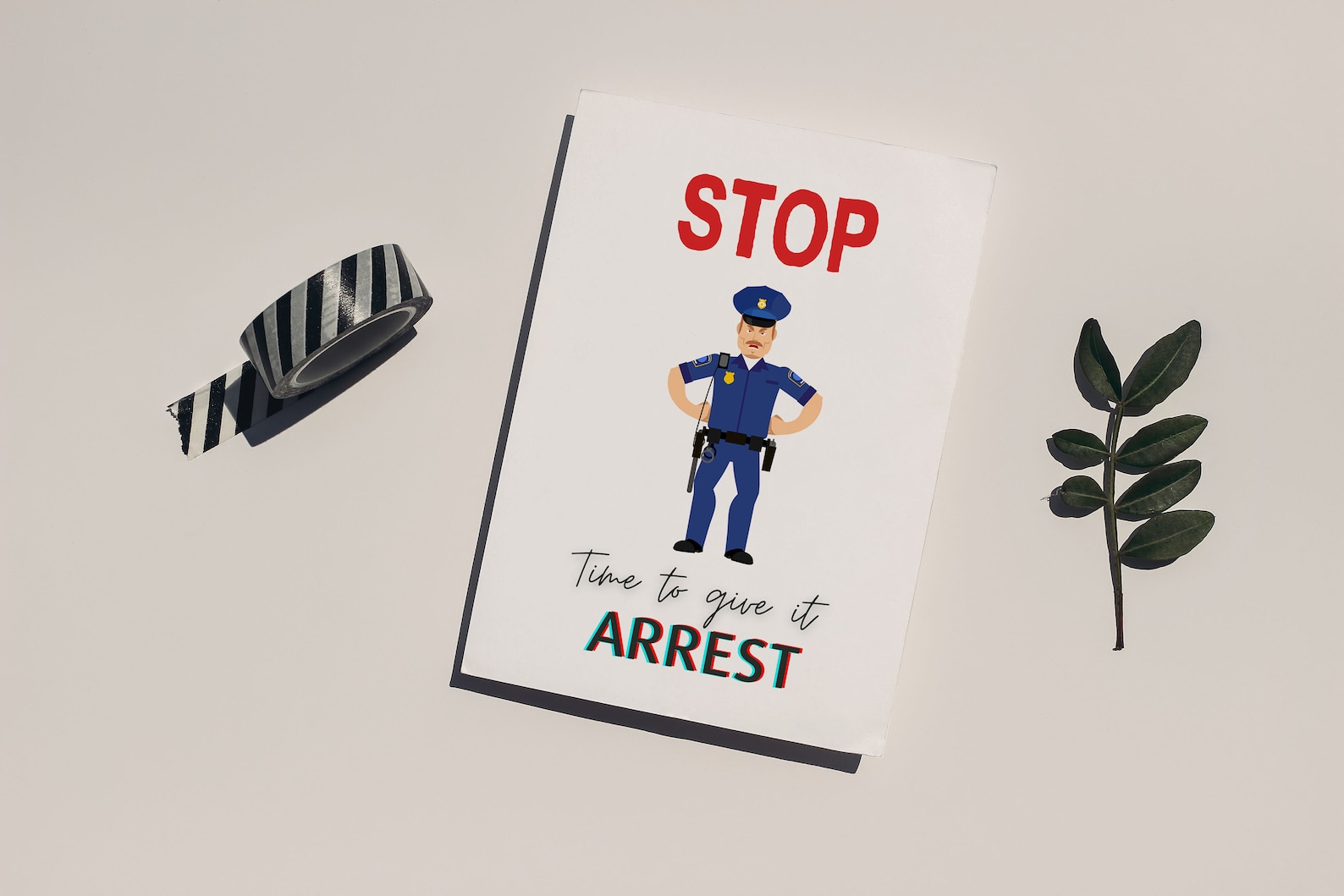 Police Retirement Card, Printable Police Retirement Card, Printable ...