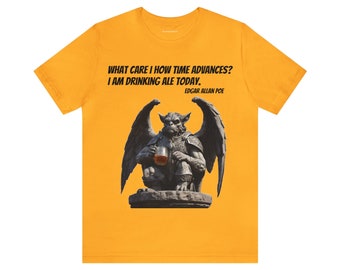 Gargoyle "Drinking Ale Today" Unisex Jersey Short Sleeve Tee