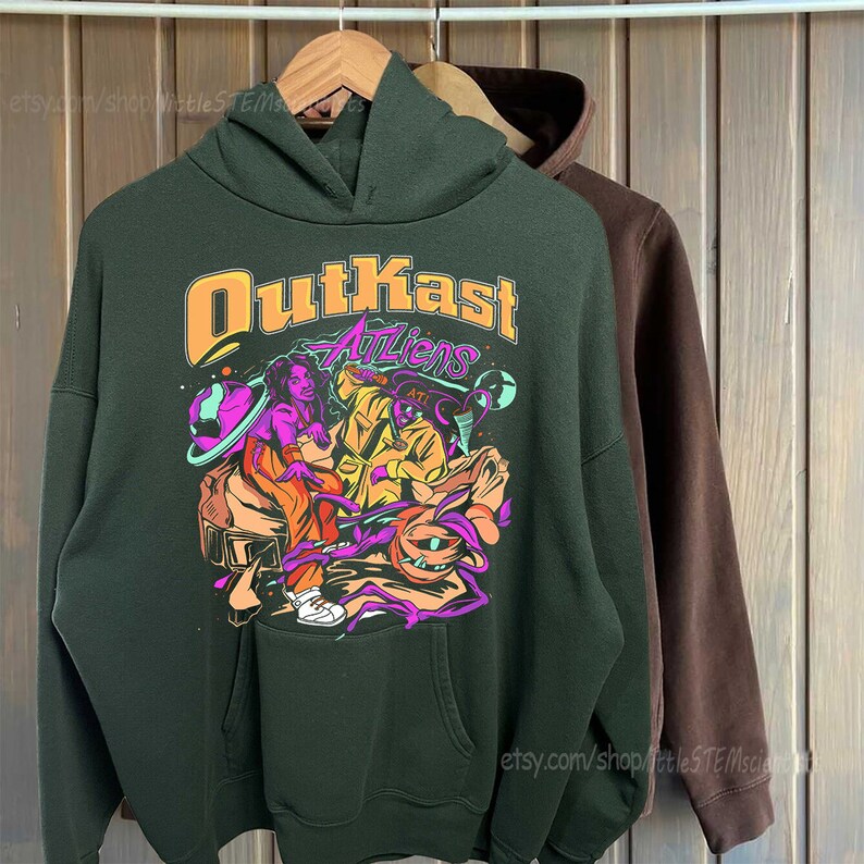Outkast Hoodie Vintage Outkast Graphic Hoodie Etsy