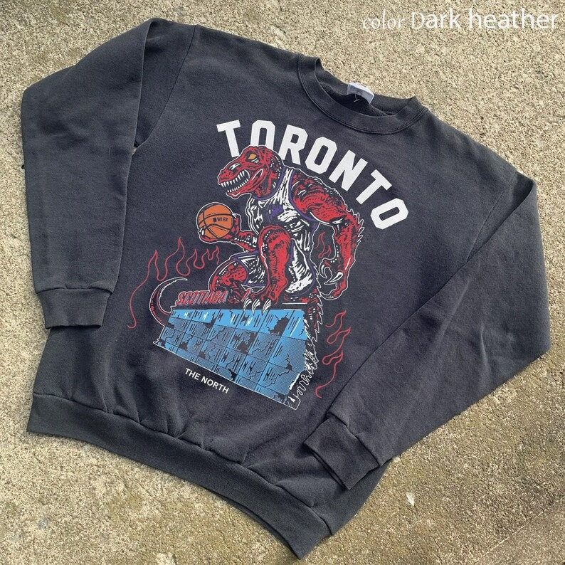 Vintage Style Mitchell and Ness Toronto Raptors Finals NBA Tshirt Hoodie Crewneck  Sweatshirt Reprinted Full Color Full Size Gifts for NBA Fans - Dingeas