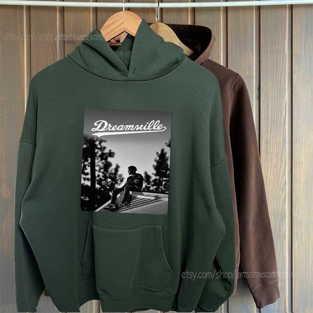 Vintage J Cole Dreamville Hoodie Green Etsy