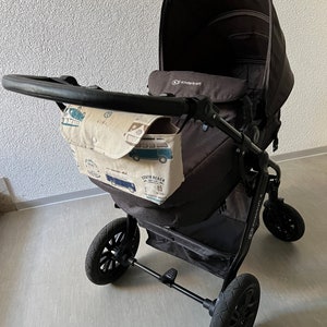 Kinderwagen-Organizer / Kinderwagen-Tasche / Buggy Organizer mit Bulli Muster