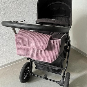 Kinderwagen-Organizer / Kinderwagen-Tasche / Buggy Organizer aus Breit-Cord