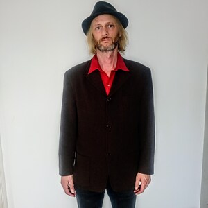 Vintage Rockabilly Wool Jacket | 70s Wool Overcoat