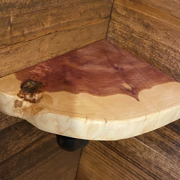 Red Cedar Corner Shelf