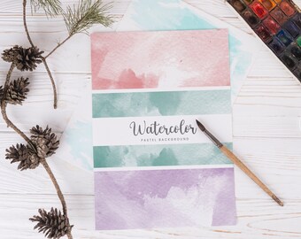 Watercolor Pastel Background Clipart Abstract, Watercolor Splatter Clipart, Watercolor Clipart, Digital Paper Watercolor Website, Scrapbook