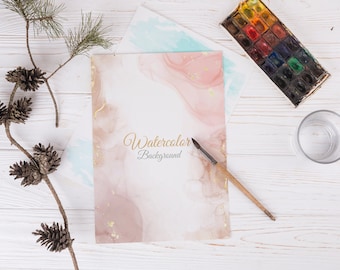 Pink Watercolor Background Clipart Abstract Background Watercolor Texture Vintage Pink Digital Paper Watercolor Website, Scrapbook