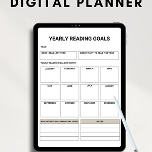 Digital Reading Journal, Book Review & Library Tracker, Digital Reading ...