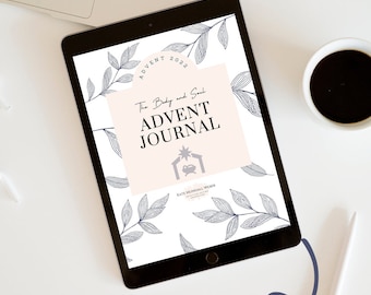 Printable Advent Journal with 25 Days of Scripture, Reflection, Meditation and more Advent Prayer Journal - DIGITAL DOWNLOAD PDF