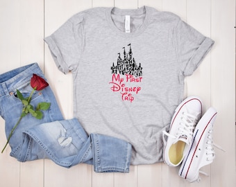 My first Disney Trip,Disney vacation,Matching Disney Shirts,Disney family shirts,Disney kids shirts,Disney family matching shirts,Crewnecked