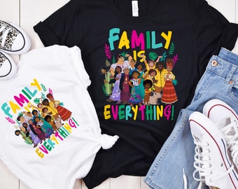 Disney Encanto Group Family is Everything Kids Luisa Maribel Antonio Isabel Shirt, Magic Kingdom Unisex T-shirt Family Birthday Gift Trip