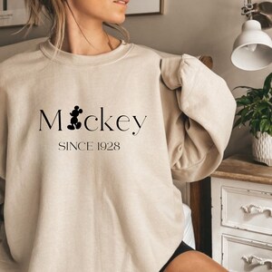 Mickey Since 1928 Shirt, Mickey & Co sweatshirt, Retro Disney Shirt, Unisex Sweatshirt, crewneck sweatshirt, Vintage gift sweatshirts