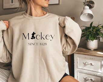 Mickey Since 1928 Shirt, Mickey & Co sweatshirt, Retro Disney Shirt, Unisex Sweatshirt, crewneck sweatshirt, Vintage gift sweatshirts