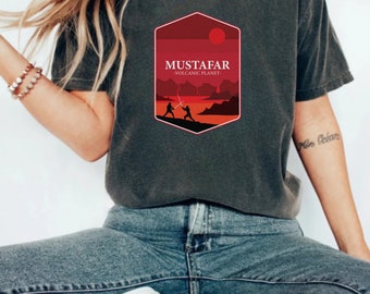 Star Wars Mustafar Inspired Shirt Volcanic Planet,  Disneyland Mustafar Planet T-Shirt, Disney Family Shirts, Disney Star Wars Park Location