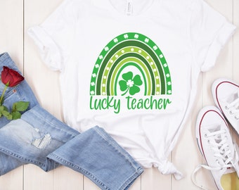 Lucky Teacher Shirts St Patricks Day, Shirt Teacher Gift St Paddys Day, Lucky Teacher Tee, Shirt Saint Patricks Day, Shirts Gift For Teacher