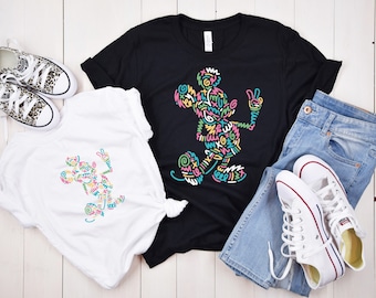 Disney Pop Art Shirt, Mickey Rainbow Shirt, Family Disneyworld Shirts, Disneyland Shirt, Disneyworld Sweatshirt Family, Disney Trip 2023