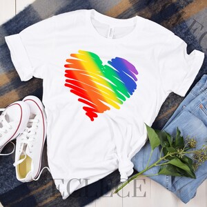 Rainbow Heart Shirt, Pride Heart Shirt, Pride T Shirt Rainbow, Pride Shirt Women, Pride Shirt Toddler, Pride T Shirt Women, Pride T Shirt