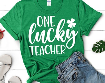 Teacher Shirts St Patricks Day Shirt teacher gift st paddys day shirt teacher shirt saint patricks day shirts gift for teacher LUCKY TEACHER