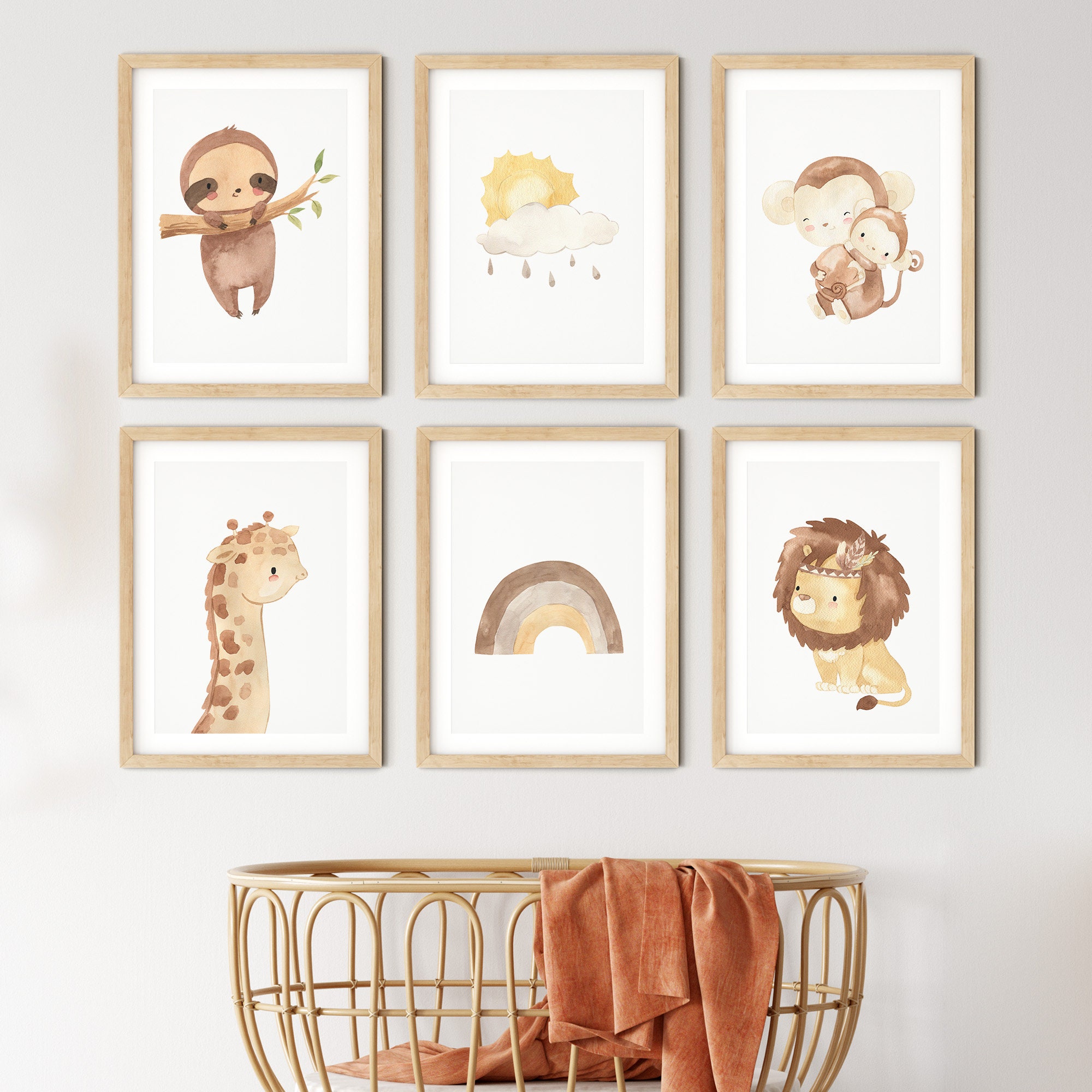 Nursery Printables Neutral Nursery Decor Cute Nursery Wall Art Nursery ...