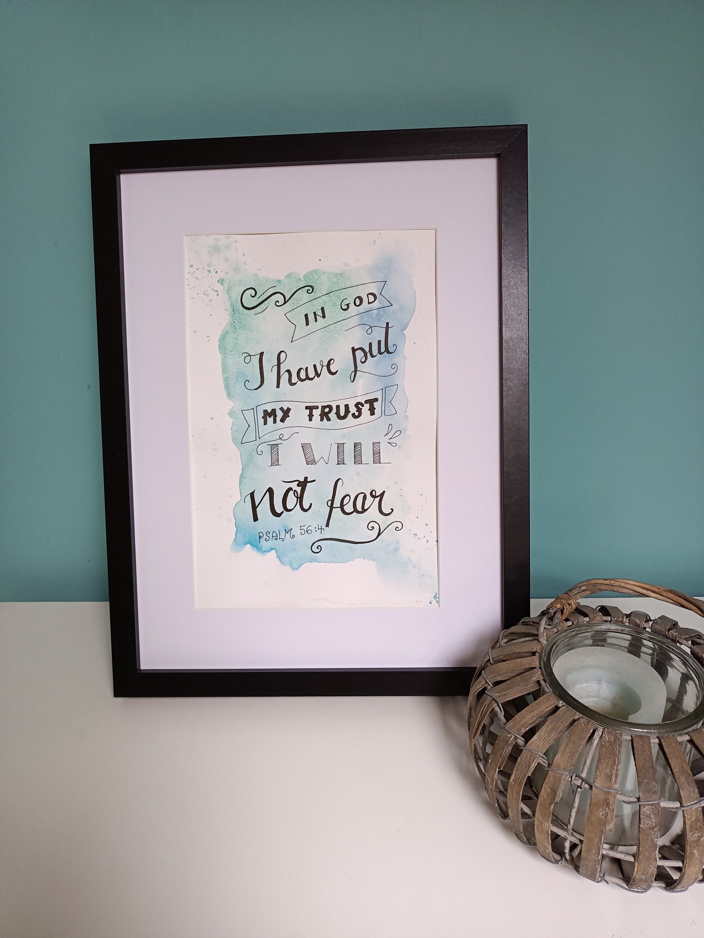 Original Watercolor & Handlettering Psalm 564