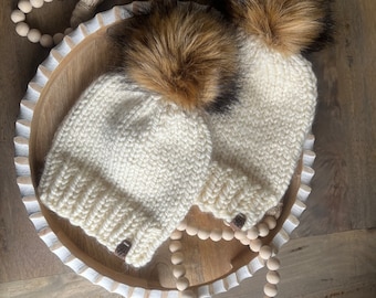 Pom Pom Mommy & Me Hats