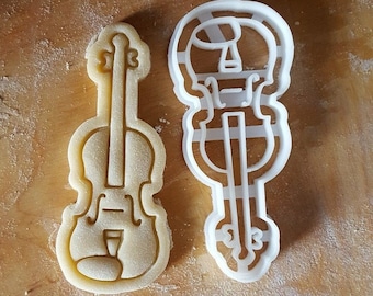 Musical Violin Cello Cookie Cutter Great For Pastry Biscuit Icing Fondant Clay - 12 Size Choices - UK SELLER - Postage Upgrade Available