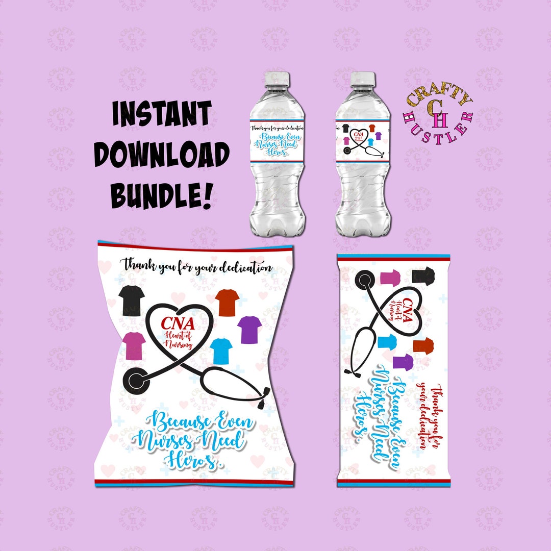 Happy CNA Week Printable Chip Bag CNA Appreciation CNA Etsy
