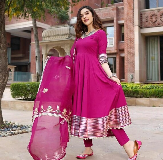 plazo suit design with lace