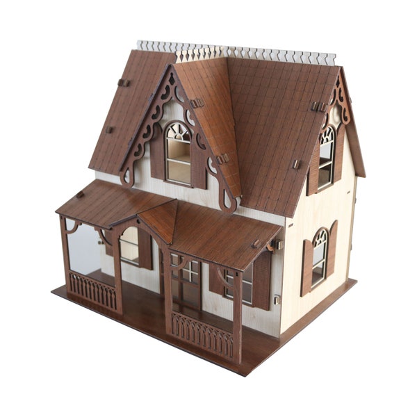 Dolhouse en bois, Maison d'Anne Shirley, Maison victorienne, Bricolage