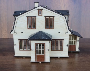 Dorothy Mary Dollhouse, Wooden Dollhouse, DIY Wooden Dollhouse