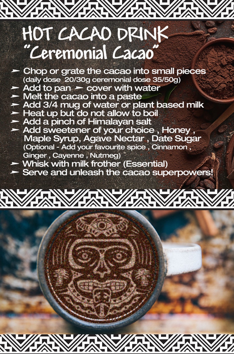 Soul of Life 100% Organic Ceremonial Cacao Liquor/Paste Organic Raw Peruvian Criollo Vegan Gluten Free postage image 6